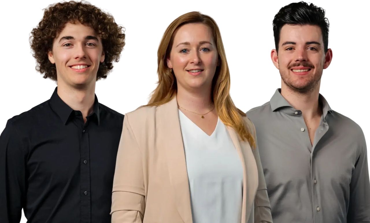 Joris Verberne, Danique Geurtjens en Johr Claessens