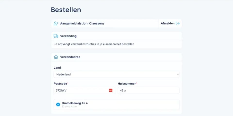 Het bestelproces op de KWS Seuren website
